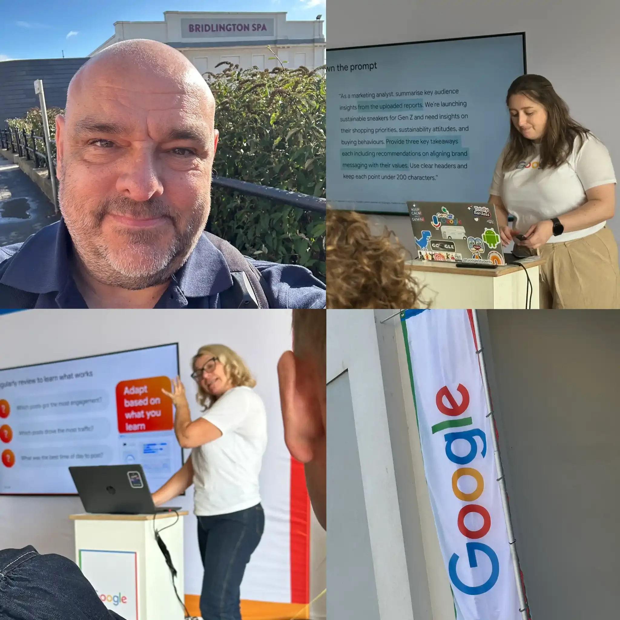 Four images of the full day seminar