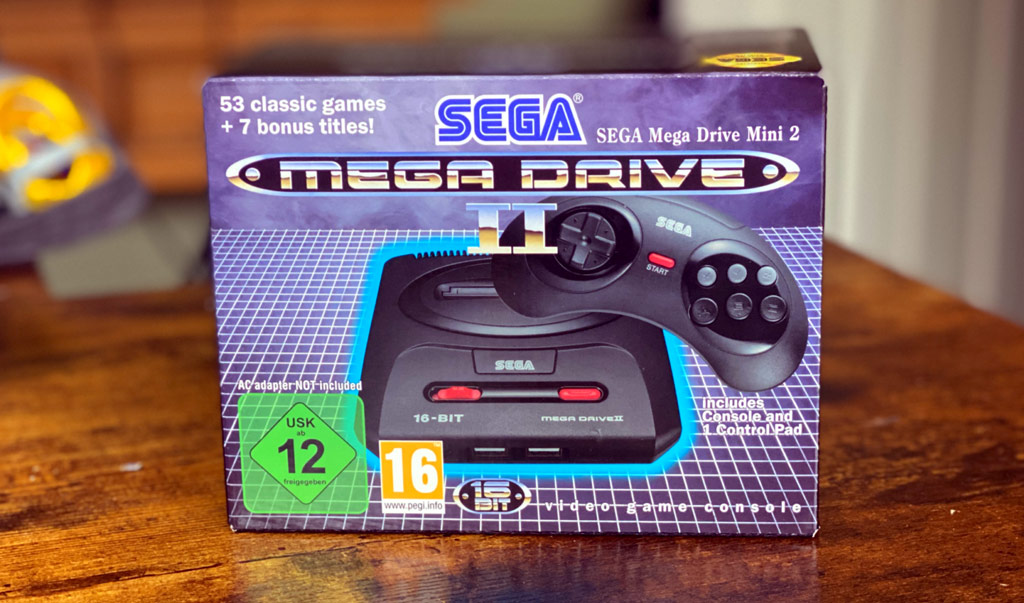The Sega Mega Drive Mini 2 Box