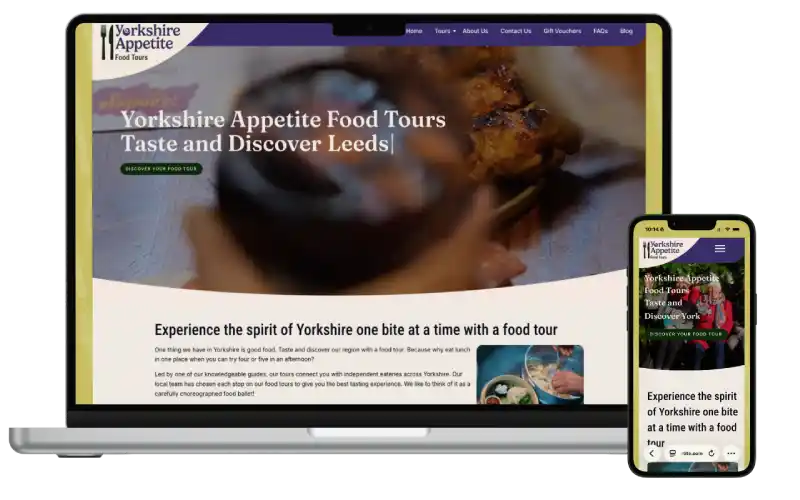 Yorkshire Appetite - Website Build